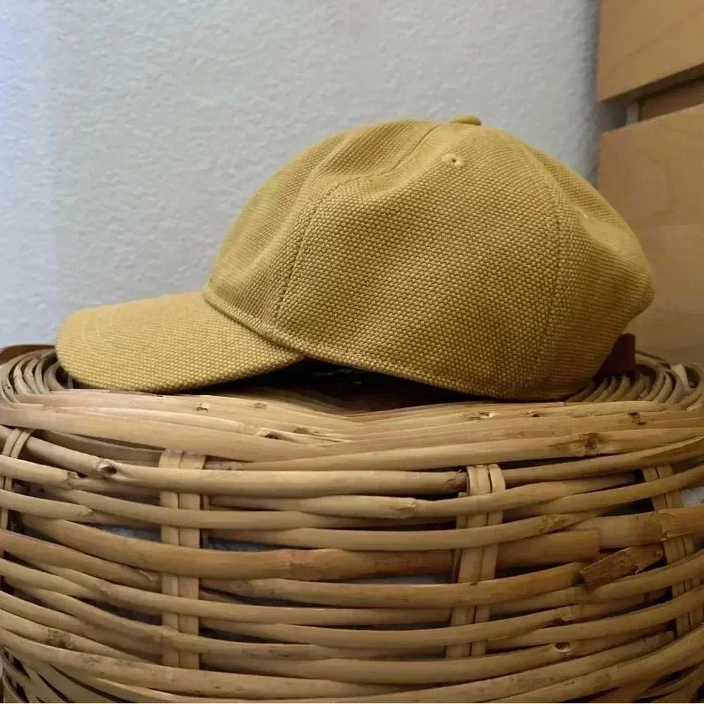 Madewell Yellow Mustard Tan Unisex Adjustable Cap Hat